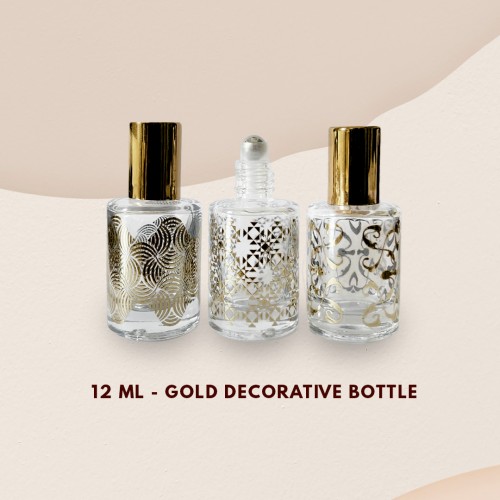 12 ML - Gold Decorative Bottle